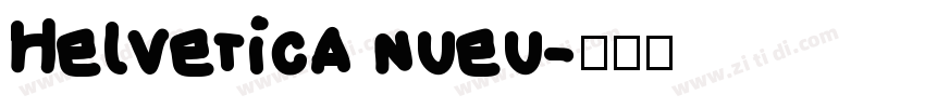 Helvetica nueu字体转换